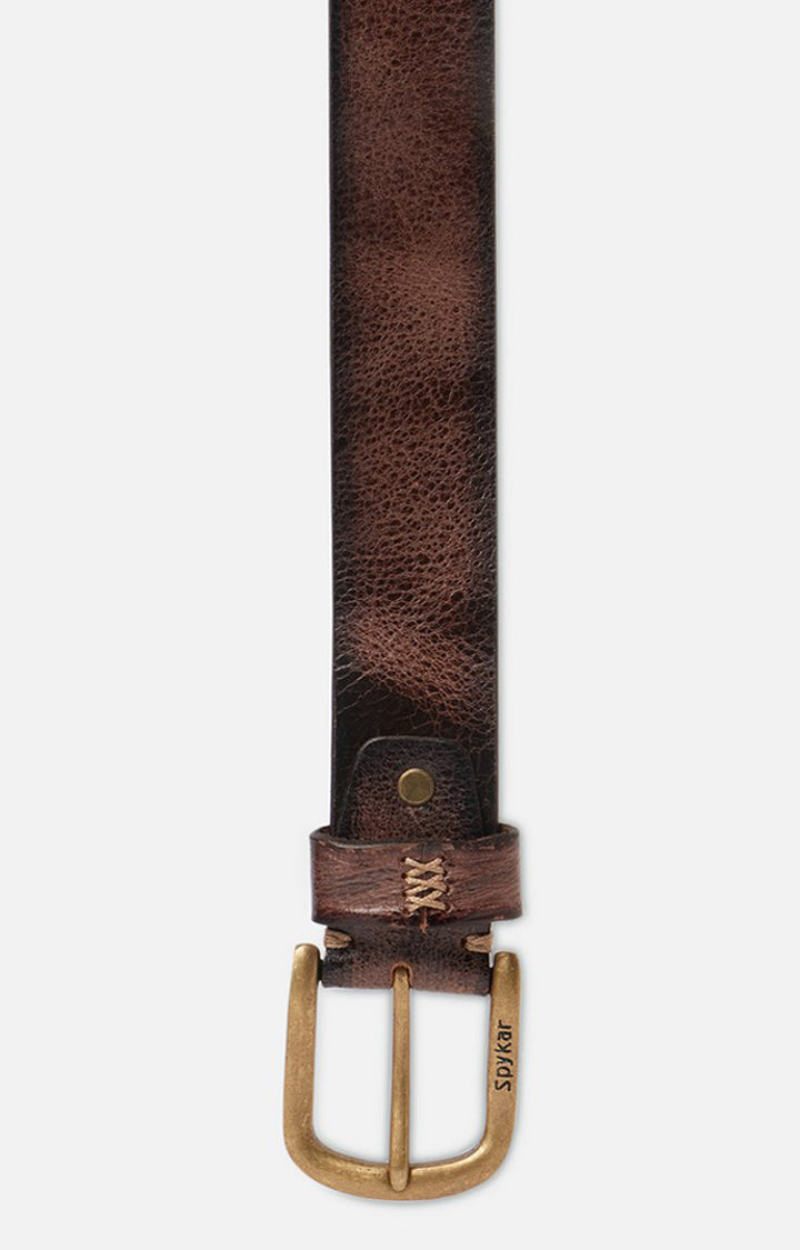 Spykar Men Tan Genuine Leather Belt