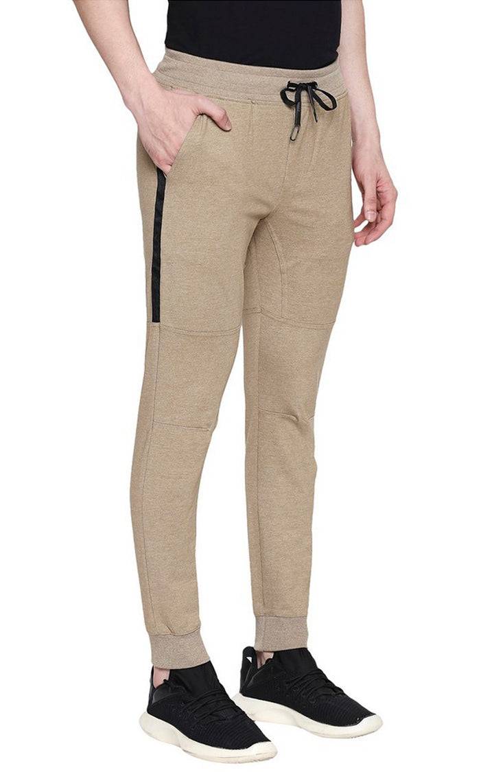 Spykar Men Brown Cotton Regular Fit Mid Rise Trackpant