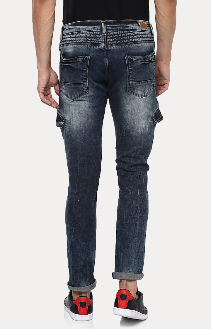 Spykar Men Blue Solid Skinny Fit Jeans