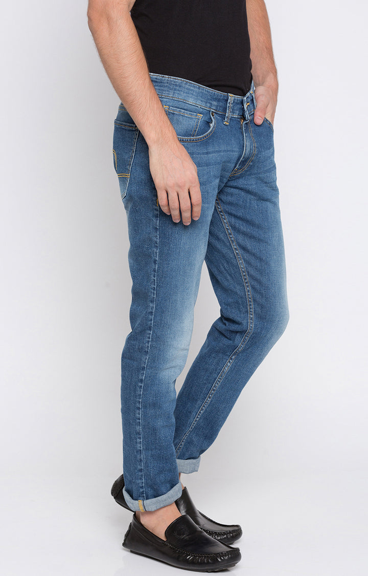 Spykar Men Cotton Low-Rise Skinny Jeans