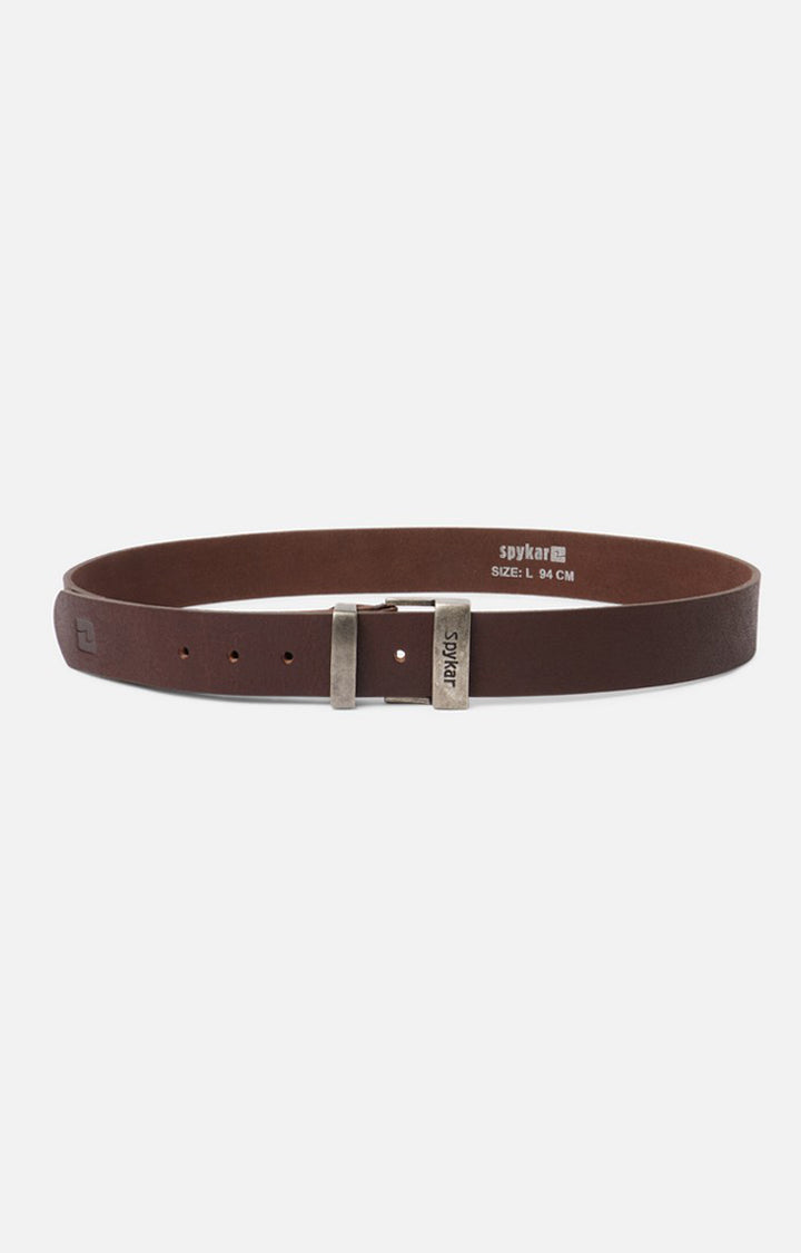 Spykar Men Brown Genuine Leather Belt