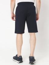 Underjeans by Spykar Men Premium Knitted Navy Shorts