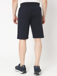 Underjeans by Spykar Men Premium Knitted Navy Shorts