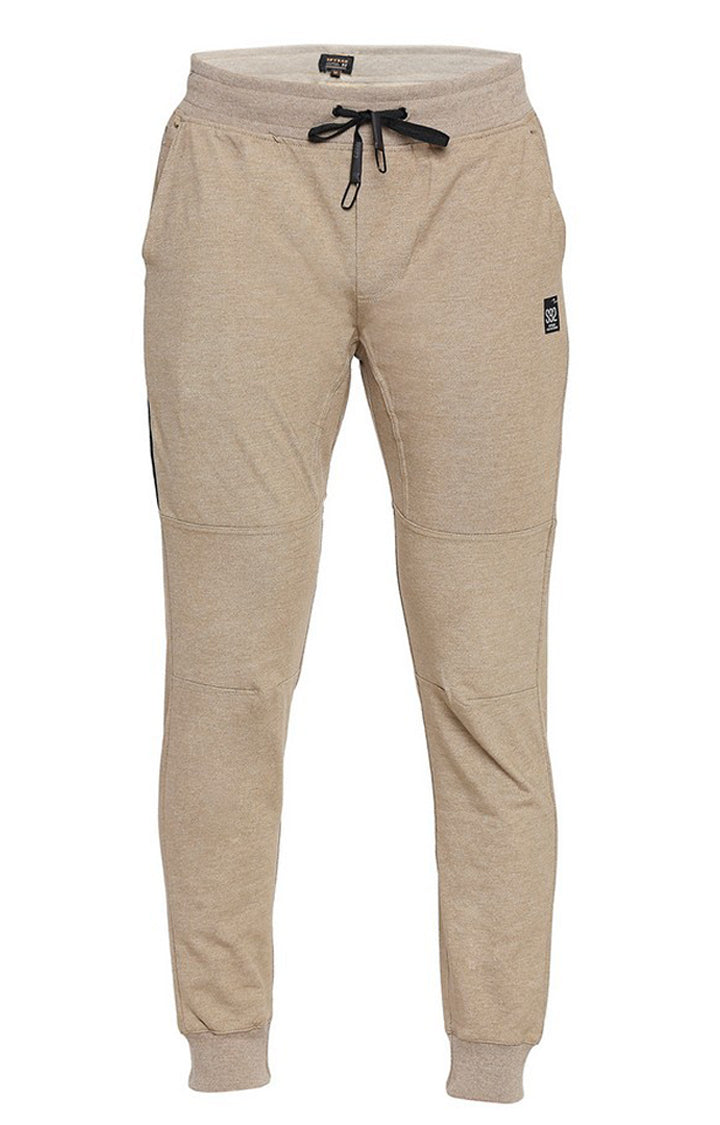 Spykar Men Brown Cotton Regular Fit Mid Rise Trackpant