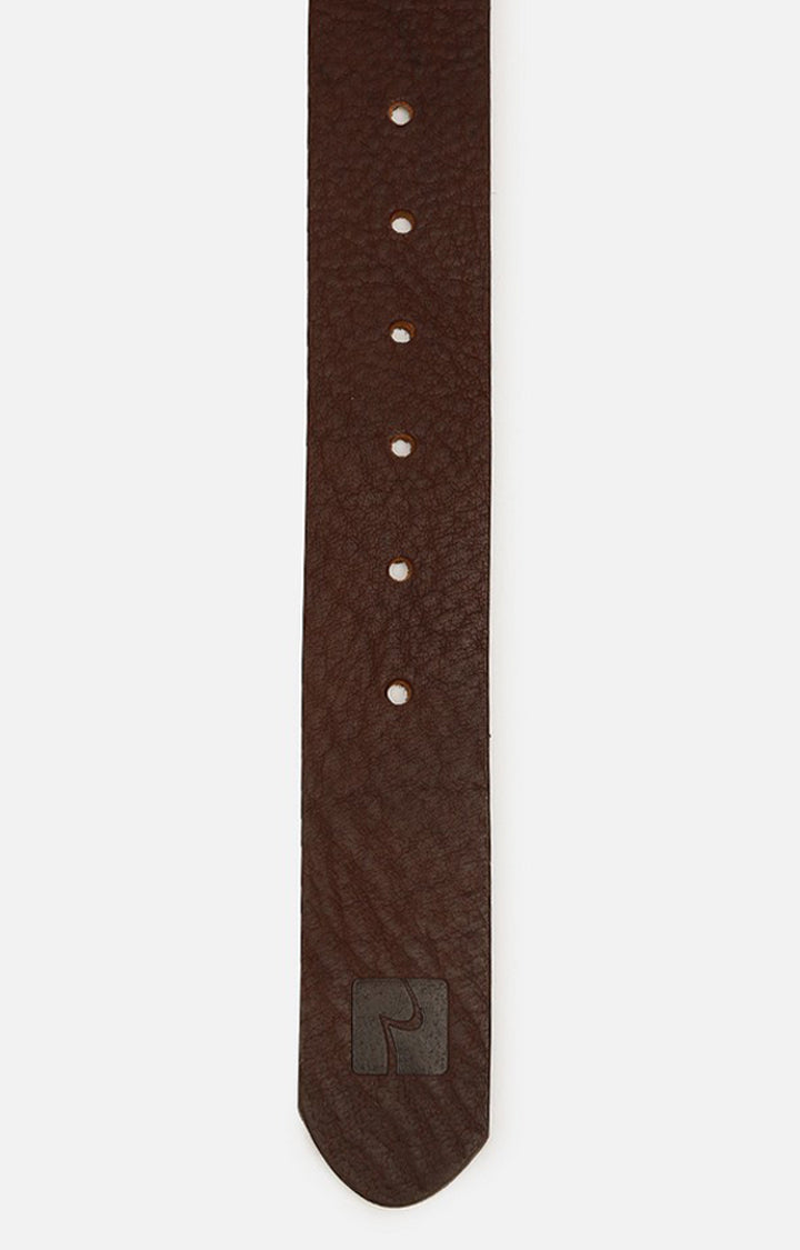 Spykar Men Leather Brown Belt