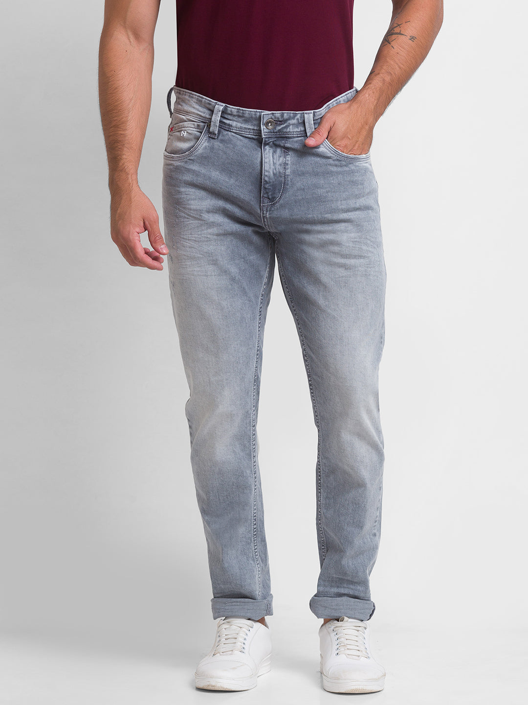 Spykar grey hot sale jeans