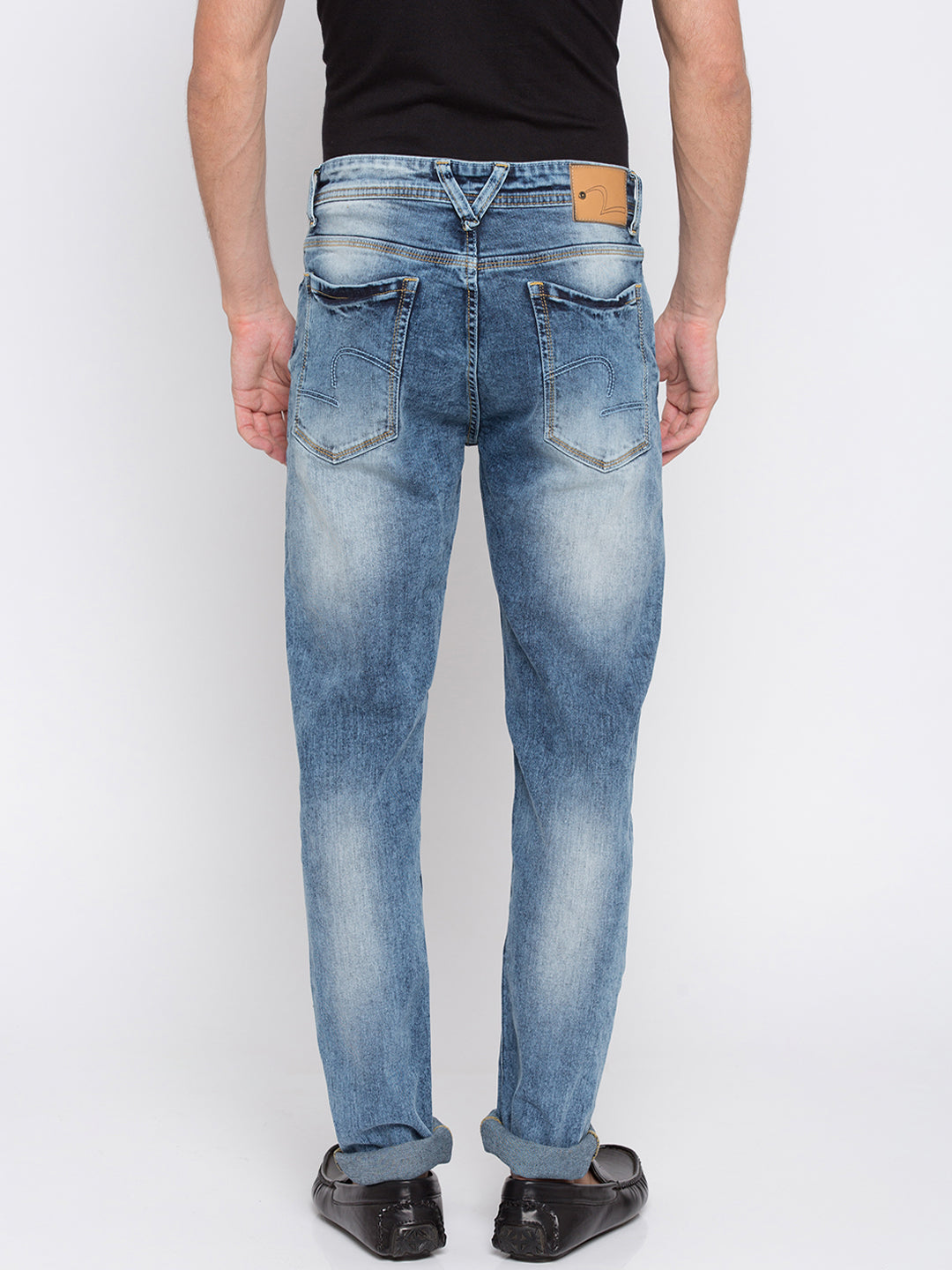 Spykar Men Blue Solid Skinny Fit Jeans