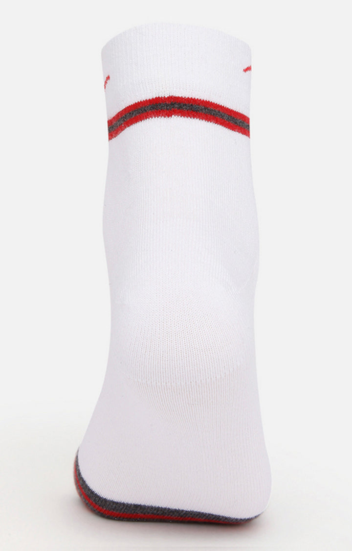 Spykar Grey & Green Striped Ankle Length Socks