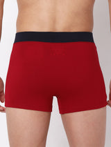 Men Premium Cotton Blend Maroon Trunk- Underjeans By Spykar