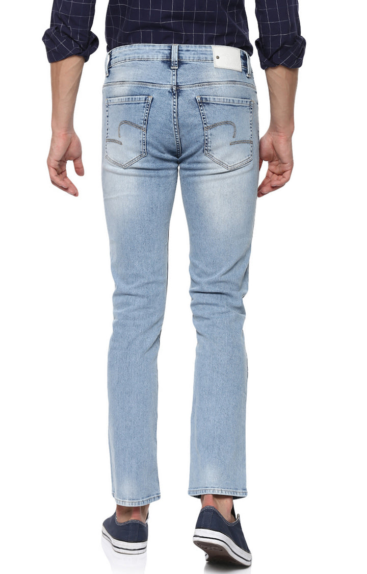 Spykar Men Blue Solid Regular Fit Jeans