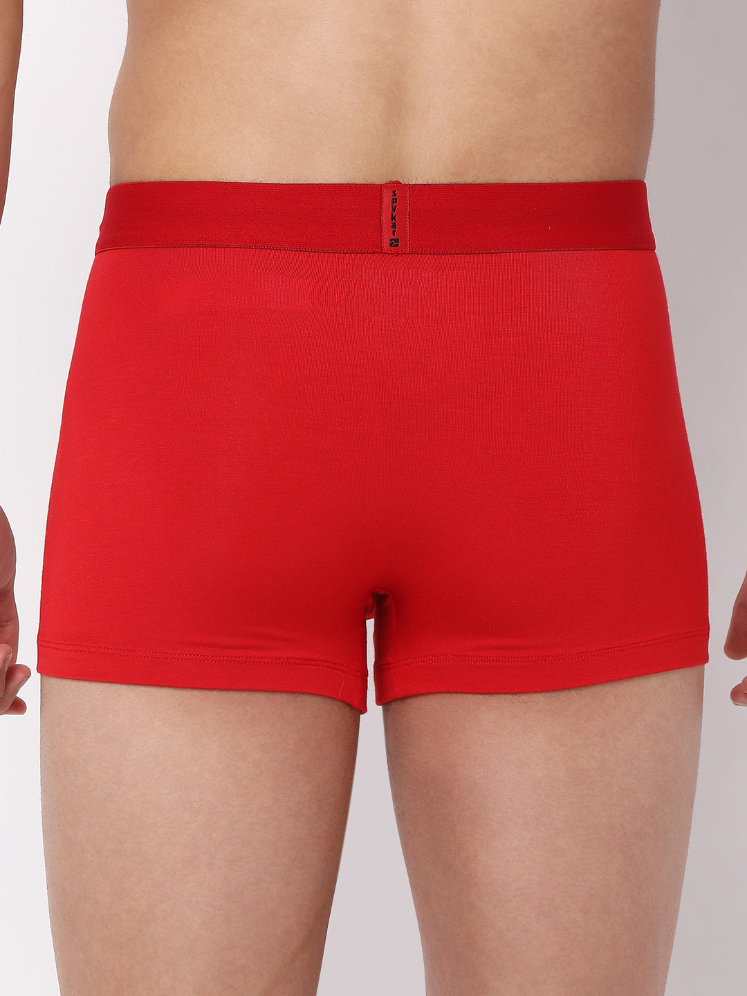 Men Premium Micromodal Red Trunk - Underjeans By Spykar