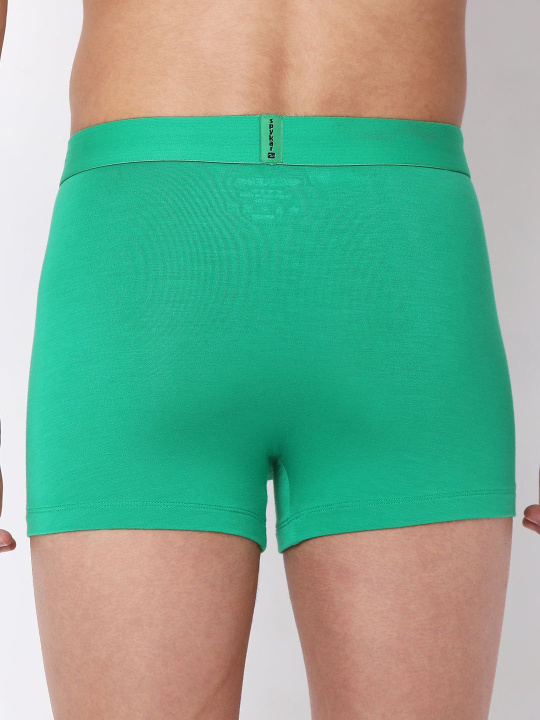 Men Premium Micromodal Green Trunk - UnderJeans by Spykar