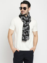 Spykar Black Camo Cotton Muffler