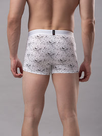 Underjeans By Spykar Men Premium White Cotton Blend Trunk