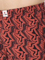Underjeans By Spykar Men Premium Red Cotton Blend Regular Fit Boxer Shorts