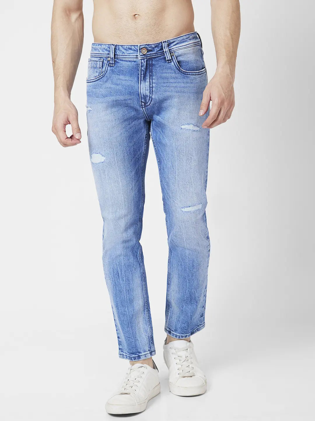 Buy SPYKAR Dark Tone Wash Cotton Stretch Super Skinny Fit Mens Jeans |  Shoppers Stop