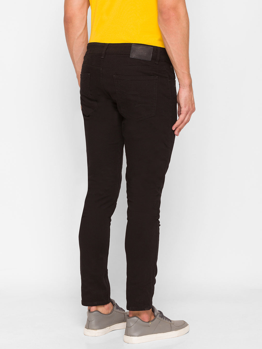 Spykar Black Cotton Men Jeans (Skinny)