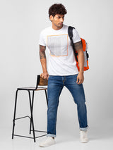 Spykar Men Mid Blue Cotton Regular Fit Narrow Length Jeans (Rover)