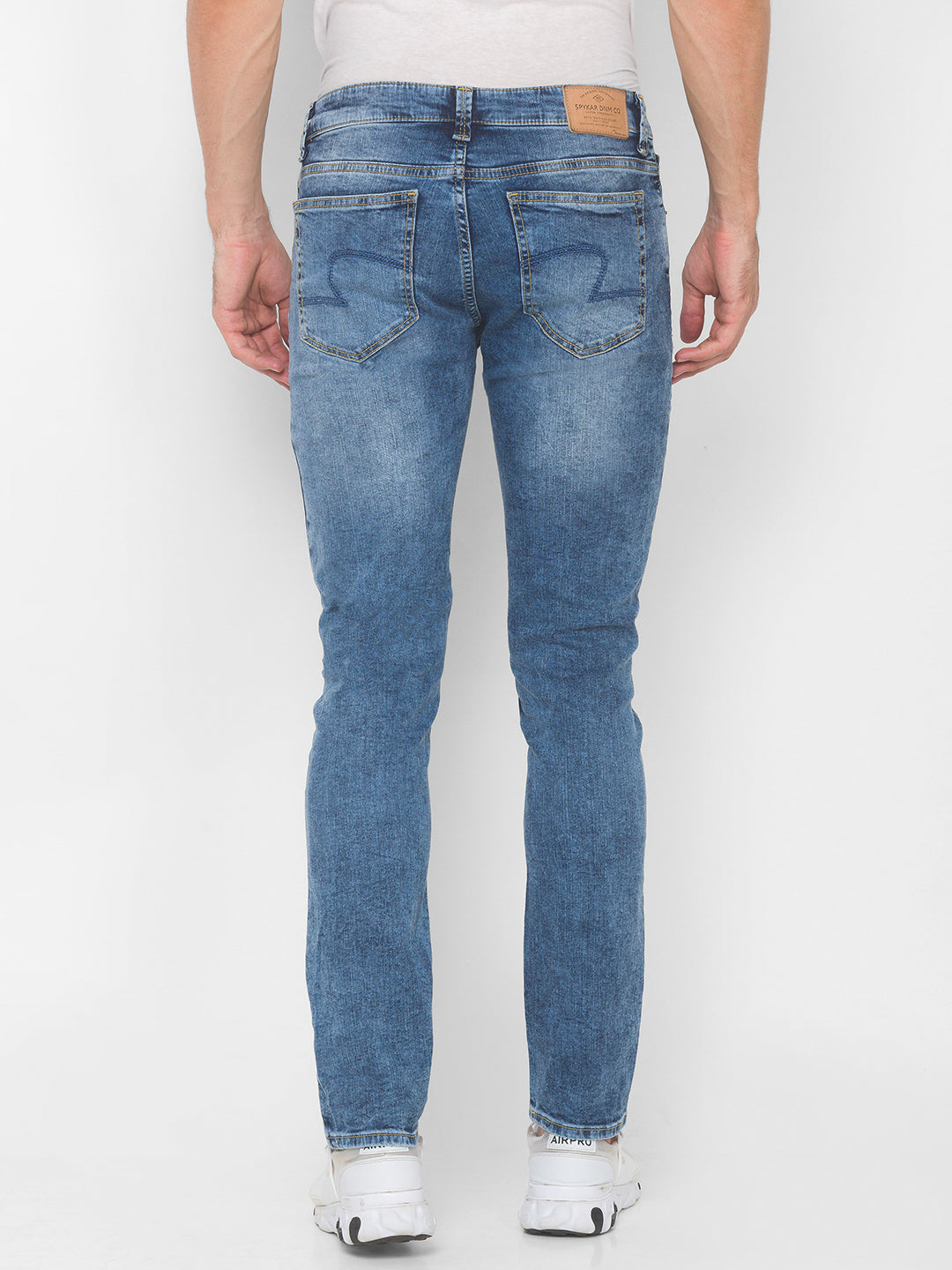 Spykar Men Light Blue Regular Fit Low-Rise Jeans (Rover)