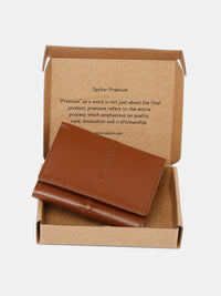 Spykar Men Brown Leather Wallet