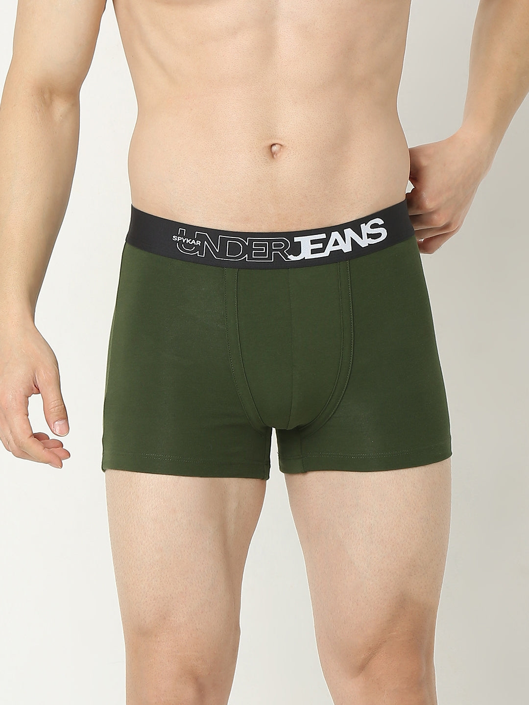 Underjeans By Spykar Men Premium Olive Trunk Pack Of 2