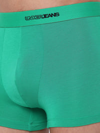 Men Premium Micromodal Green Trunk - Underjeans By Spykar