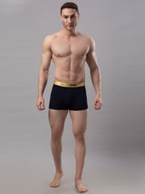 Underjeans By Spykar Men Premium Navy Cotton Blend Trunk