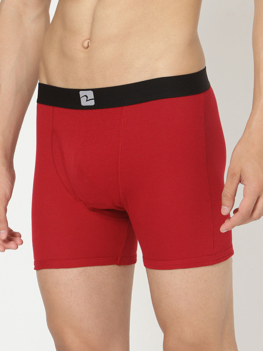 Maroon Cotton Trunk For Men Premium (Pack Of 2)- Underjeans By Spykar