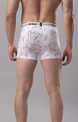 Underjeans By Spykar Men White Solid Trunks