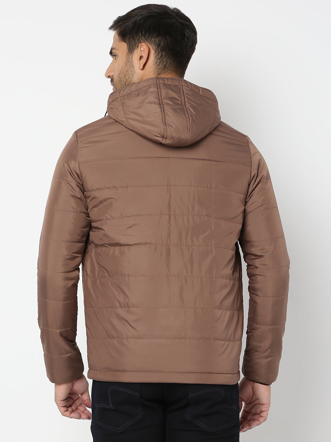 Spykar Men Bronze Nylon Regular Fit Jacket