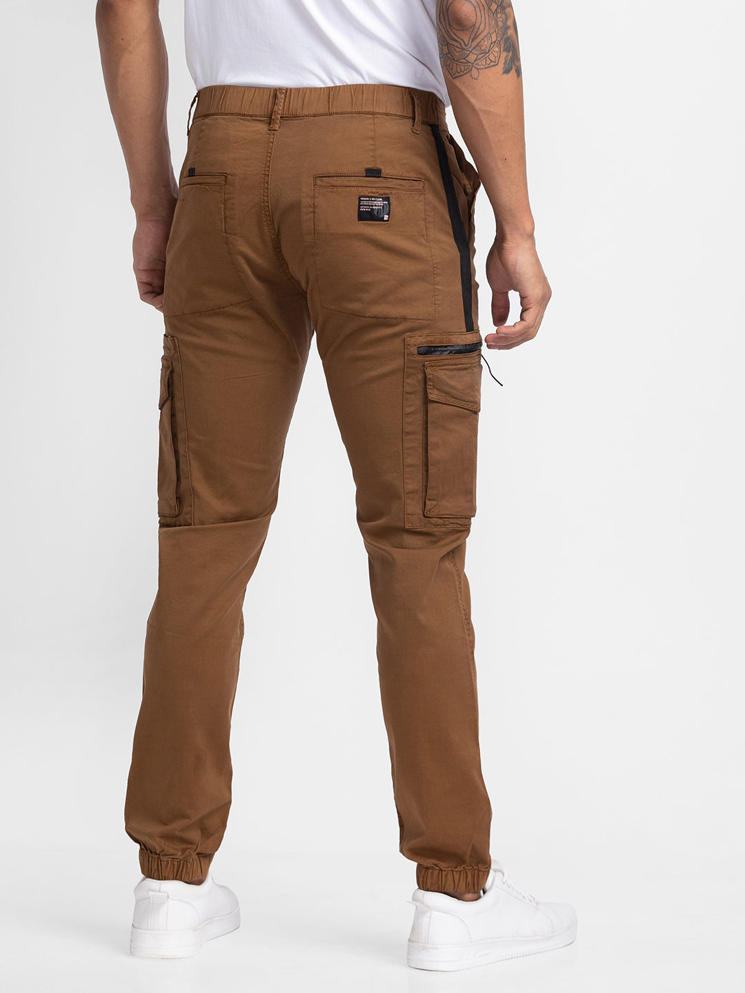 Buy Spykar Olive Mid Rise Cargo Pants for Men Online  Tata CLiQ