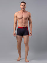 Men Premium Grey-Red Cotton Blend Trunk- Underjeans By Spykar
