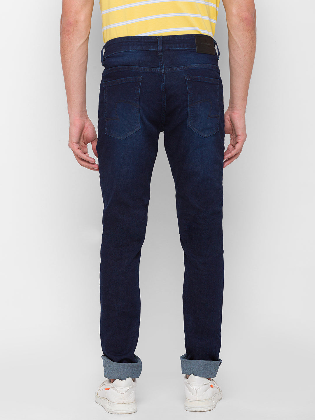 Spykar Men Blue Cotton Slim Fit Narrow Length Jeans (Skinny)