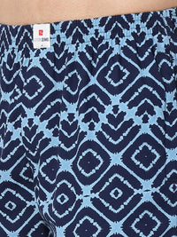 Underjeans By Spykar Men Premium Blue Cotton Blend Regular Fit Boxer Shorts