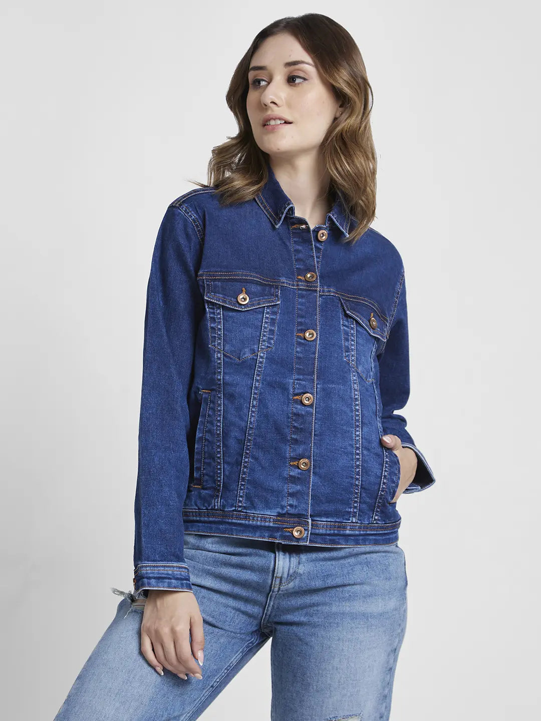 Buy Denim Jackets For Women Online at Spykar