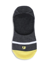 Men Red & Anthra Melange Cotton Blend No Show Socks - Pack Of 2 - Underjeans By Spykar