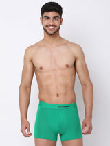 Men Premium Micromodal Green Trunk - Underjeans By Spykar