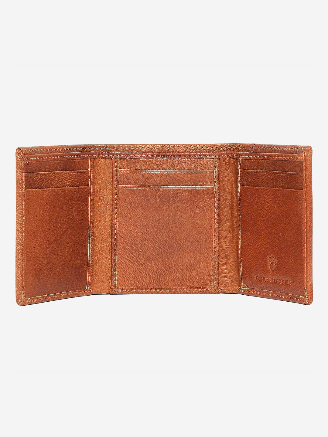 Spykar Men Brown Leather Wallet
