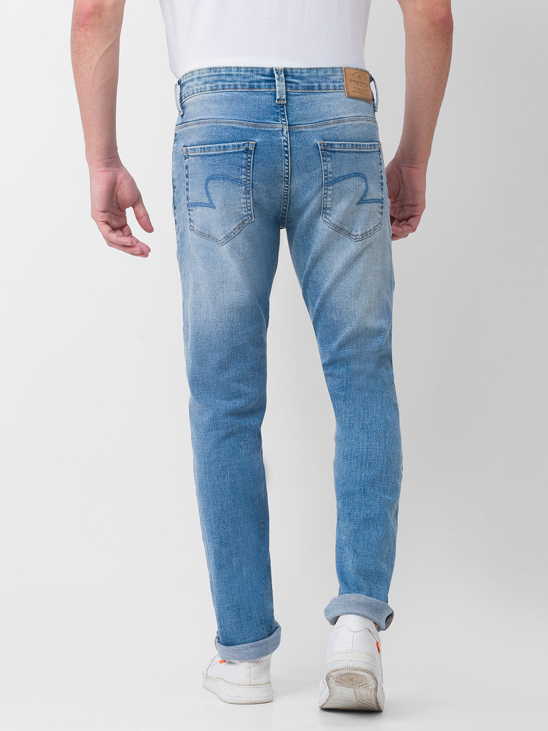 Buy Spykar Men Solid Slim Fit Navy Blue Jeans Online