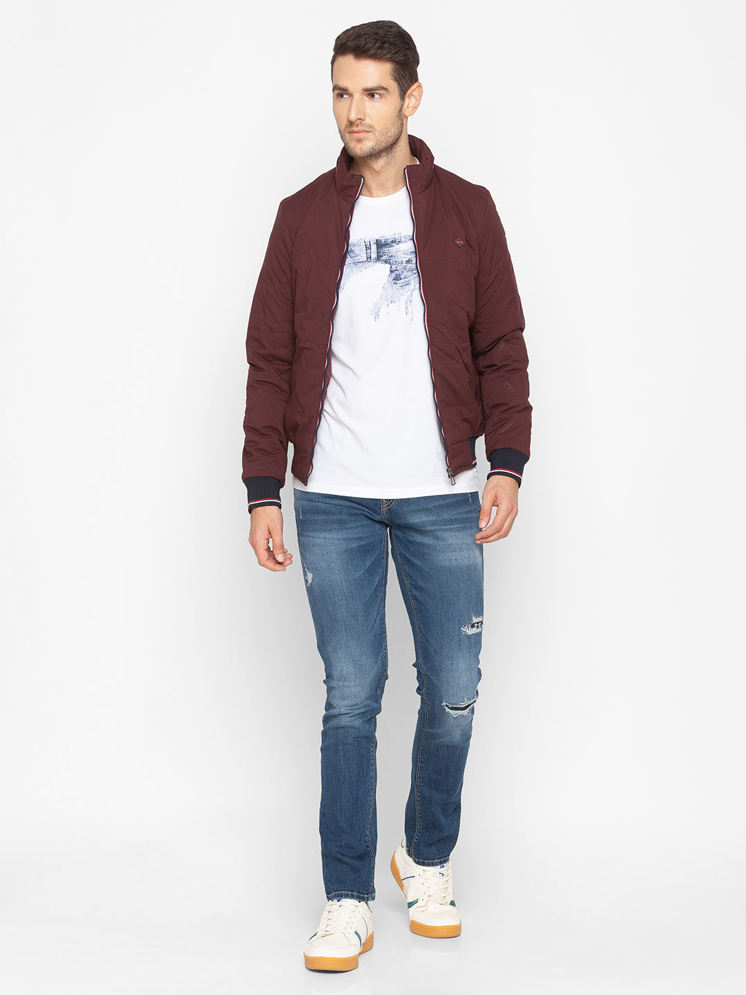 Mens jacket polyester hot sale