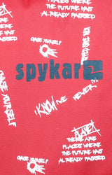 Spykar Red Printed Backpack
