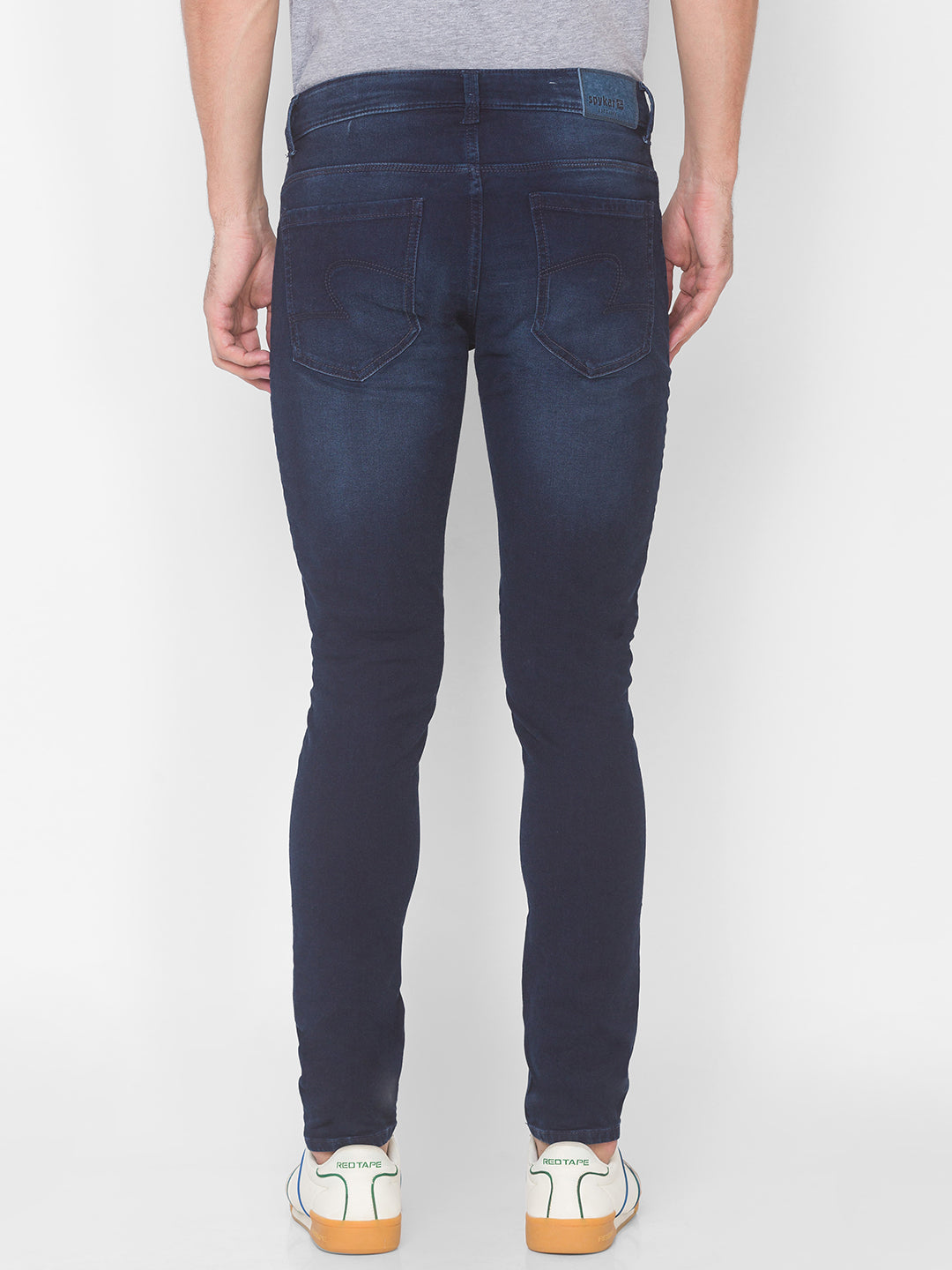 Spykar Men Indigo Cotton Jeans (Super Skinny)