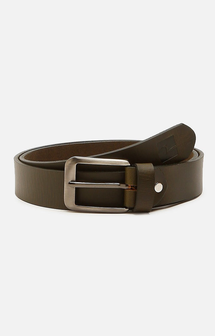 Spykar Men Leather Brown Belt