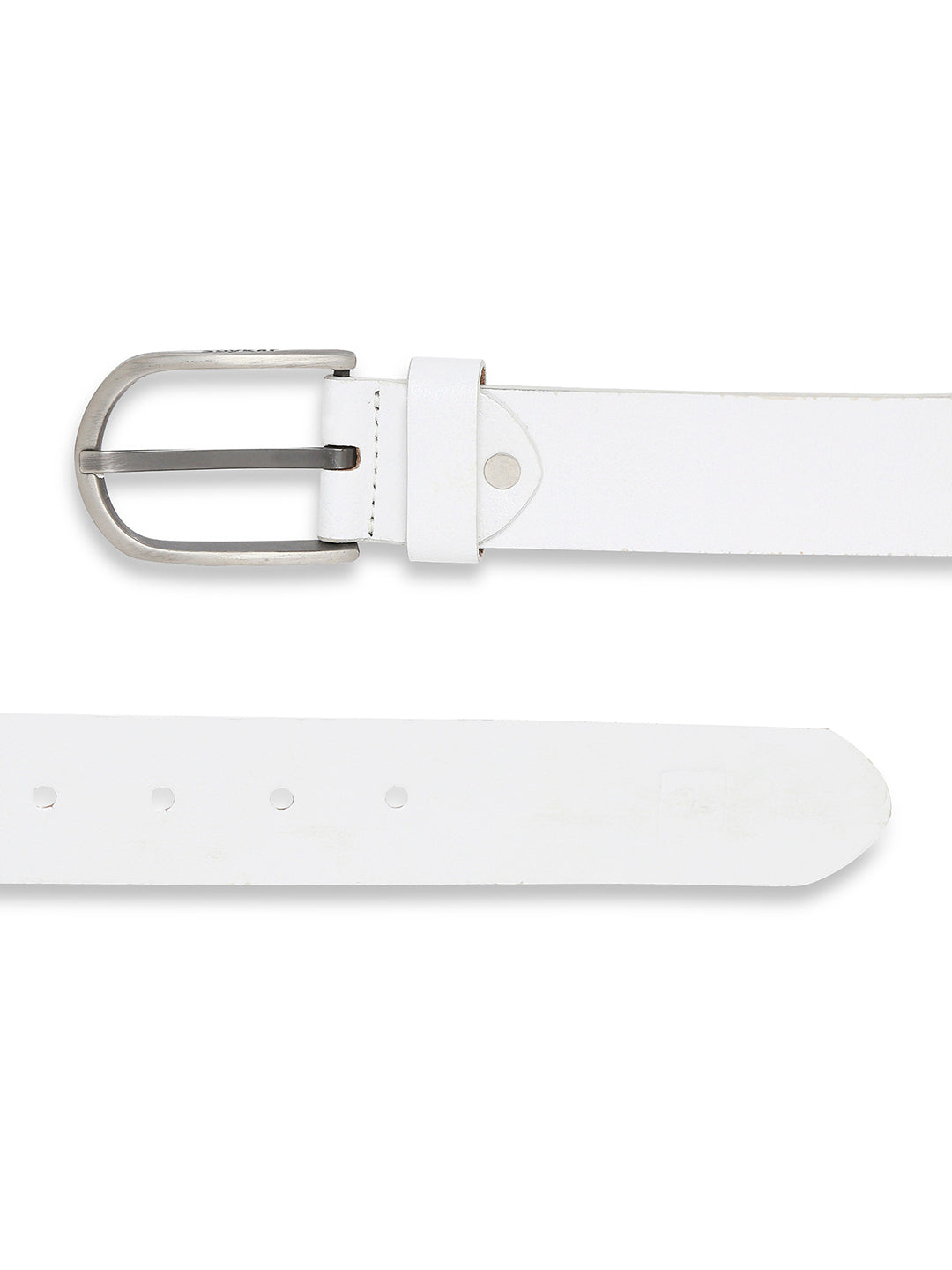 Spykar White Genuine Leather Belt