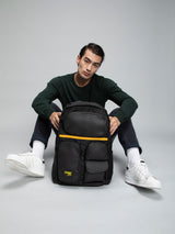 Spykar Black Casual Traveler Backpacks