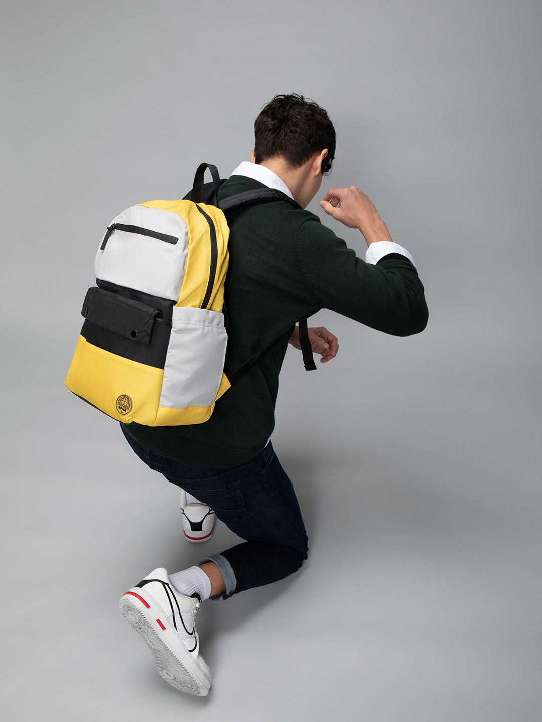 Spykar Men Yellow Casual Traveler Backpack