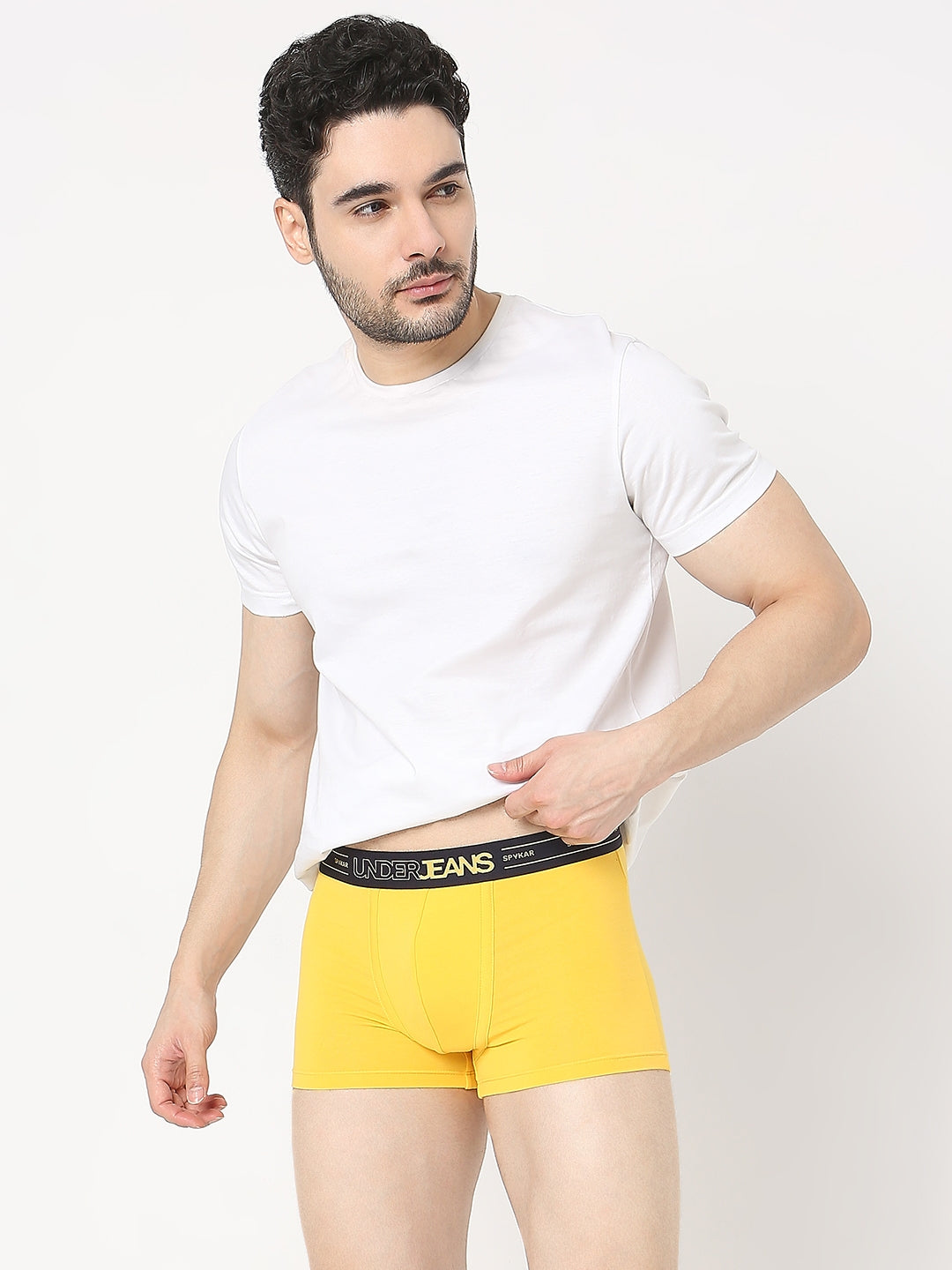 Underjeans by Spykar Men Premium Yellow Trunk