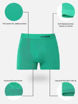 Men Premium Micromodal Green Trunk - Underjeans By Spykar