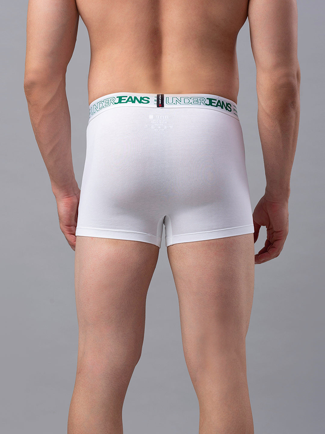 Underjeans By Spykar Men Premium Cotton Blend White Trunk - (Pack Of 2)