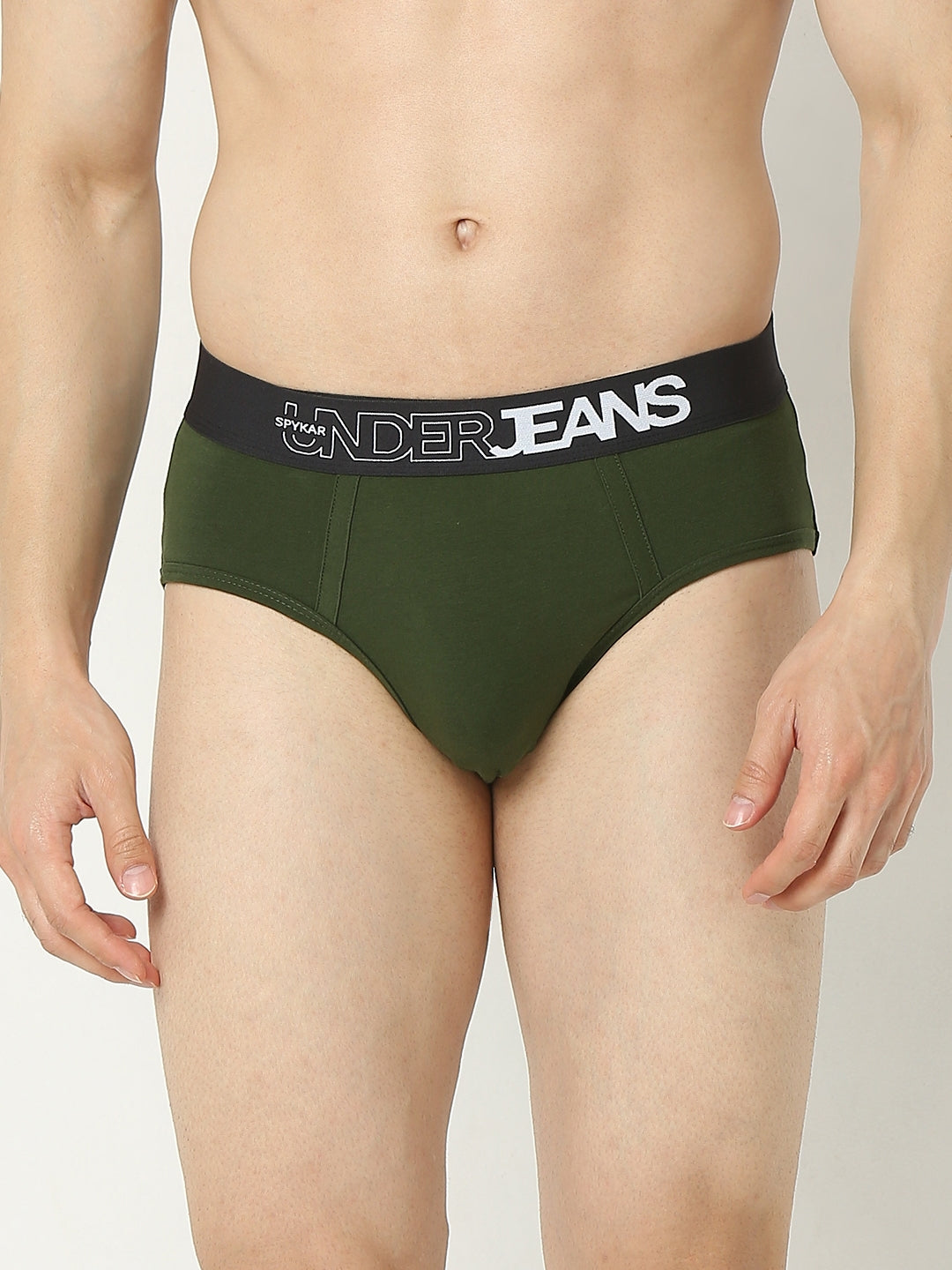 Underjeans by Spykar Men Premium Pack of 2 Dark Grey Brief